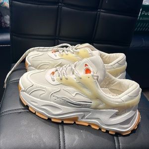 White with tan bottom Shein Sneakers